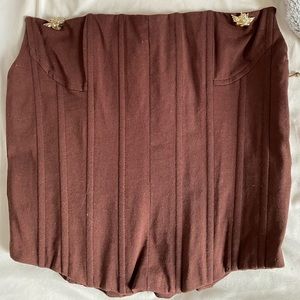 BOYS LIE brown corset top